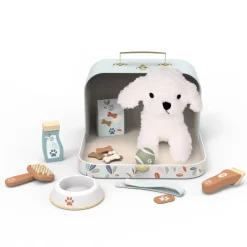 Dog Plush with Accessories & Suitcase