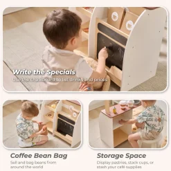 Espresso Treats Wooden Coffee Stand with 29 Accessories