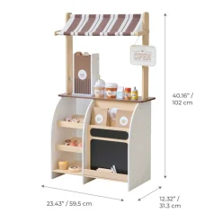 Espresso Treats Wooden Coffee Stand with 29 Accessories