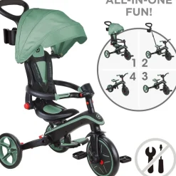 Explorer Foldable Trike 4 in 1 - Olive