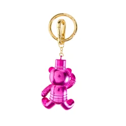 FAO Chrome Bear Keychain - Pink