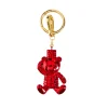 FAO Chrome Bear Keychain - Red