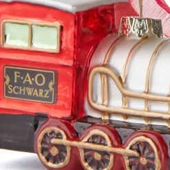 FAO Schwarz Train Glass Ornament