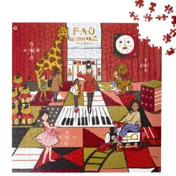 FAO Schwarz Twinkling Toyland 500 Piece Puzzle