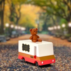 FAO Schwarz Wooden Van with Teddy Bear Topper