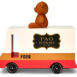 FAO Schwarz Wooden Van with Teddy Bear Topper