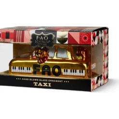 FAO Taxi Glass Ornament