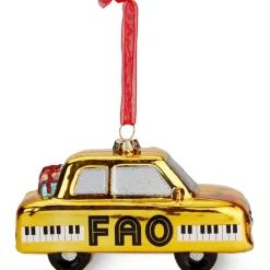 FAO Taxi Glass Ornament