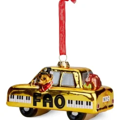 FAO Taxi Glass Ornament