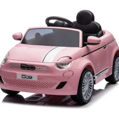 Fiat 500 12V Ride On Car - Pink
