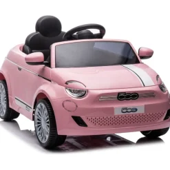 Fiat 500 12V Ride On Car - Pink
