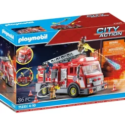 Fire Truck with Accessories and 2 Figures