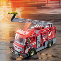 Fire Truck with Accessories and 2 Figures