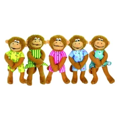 Five Little Monkeys Finger Puppet Playset