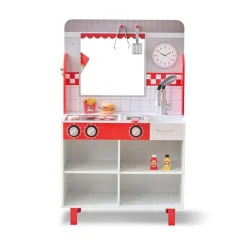 Flip & Fry Wooden Burger Shop with 29 Pcs Accessories