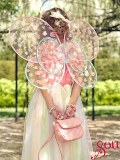 Flora Dress & Wings Set (Green) - 5-7 Years