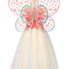 Flora Dress & Wings Set (Green) - 3-4 Years