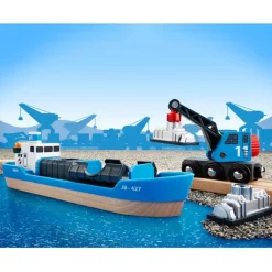 Freight Ship and Crane