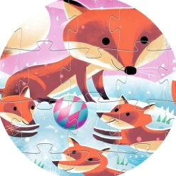 Ginger Little Fox 24 Piece Silhouette Jigsaw Puzzle