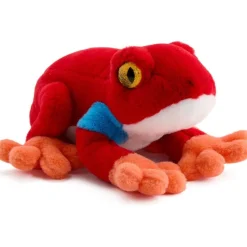 8" Glitter Toy Plush Dart Frog - Red