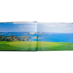 Golf Courses: Fairways of the World Book in Green Bonded Leather