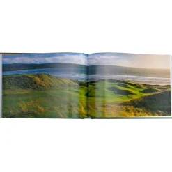 Golf Courses: Fairways of the World Book in Green Bonded Leather