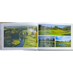 Golf Courses: Fairways of the World Book in Green Bonded Leather