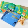 Goodnight Moon Book in Blue Bonded Leather