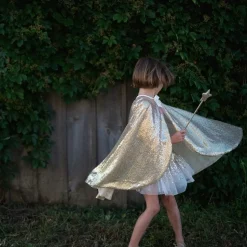 Gracious Gold Sequins Cape, Size 5-6