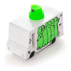 Green Graffiti Van Toy Car
