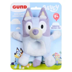 GUND Bluey Plush Ring Rattle - 6”