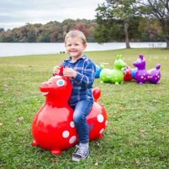 Gymnic Red Rody Horse Max Inflatable Bouncer Ride-on (with Hand Pump)