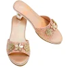 High-Heel Clarisse Slipper (Gold Peach) - Size 8-9