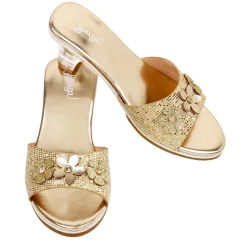 High-Heel Ellina Slipper (Gold) - Size 8-9