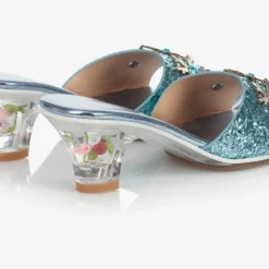 High-Heel Ice Queen Slipper (Blue) - Size 12-13