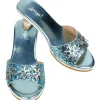 High-Heel Ice Queen Slipper (Blue) - Size 8-9
