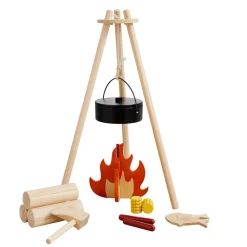 Home on the Range Pretend Play Wood Camping Set
