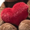 Hoppie Rabbit Brown Plush with Heart - 6"