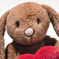 Hoppie Rabbit Brown Plush with Heart - 6