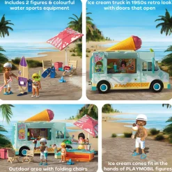 Ice Cream Truck with Surf Shop Playset