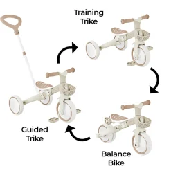 3in1 ECO Learning Trike - Coconut