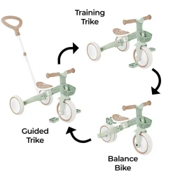 3in1 ECO Learning Trike - Pistachio