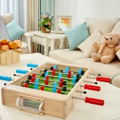 2 in 1 Tabletop Game: Foosball & Hockey