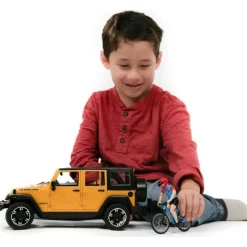Jeep Wrangler Rubicon with Mountain Bike & Figurine