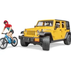 Jeep Wrangler Rubicon with Mountain Bike & Figurine
