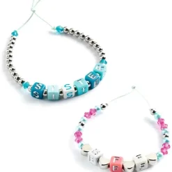 Jewelry Making Alphabet Beads - Silver