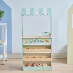Jolly Pals Wooden Bakery Stand with 12 Pastry Pieces