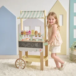 Jolly Pals Wood Ice Cream Stand with 33 Accessories and Chalkboard