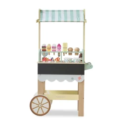 Jolly Pals Wood Ice Cream Stand with 33 Accessories and Chalkboard