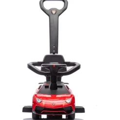 Lamborghini 3-in-1 Push Ride On Toy Car - Red